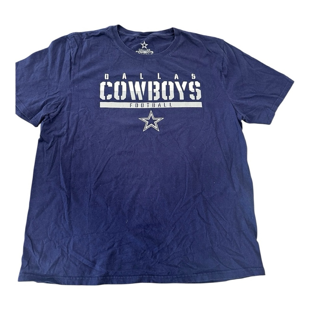 NFL Team Apparel Men’s‎  Dallas Cowboys Authentic Short Sleeve T-Shirt Navy  XL